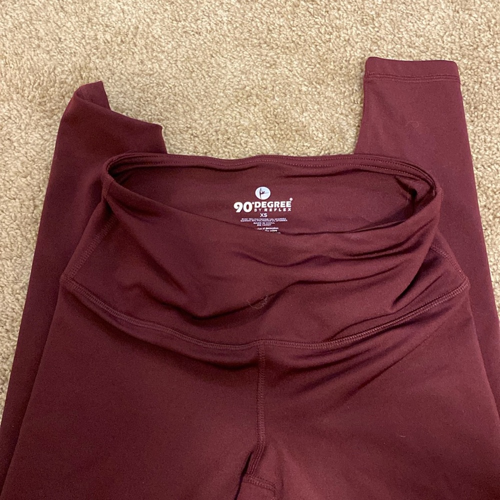 90 Degree Leggings XS Burgundy
